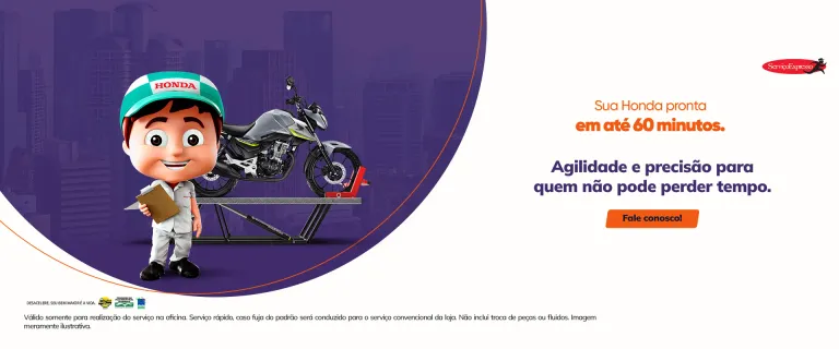 Banner Fixo Agendamento Online Serviços Expressos Honda
