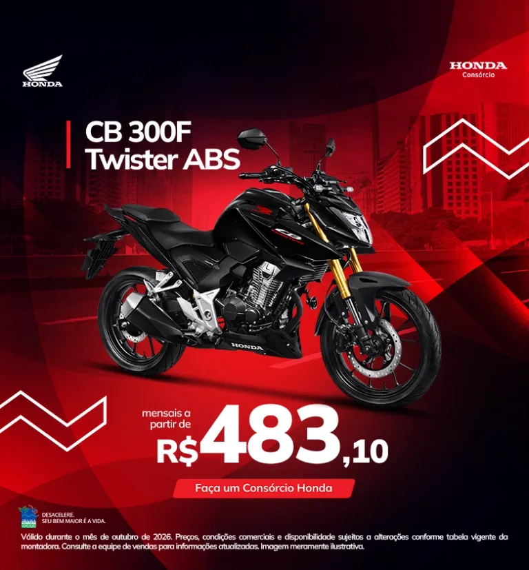 Banner Consórcio Honda CB300f Twister ABS