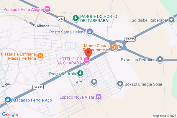 Mapa da localização - Itaberaba